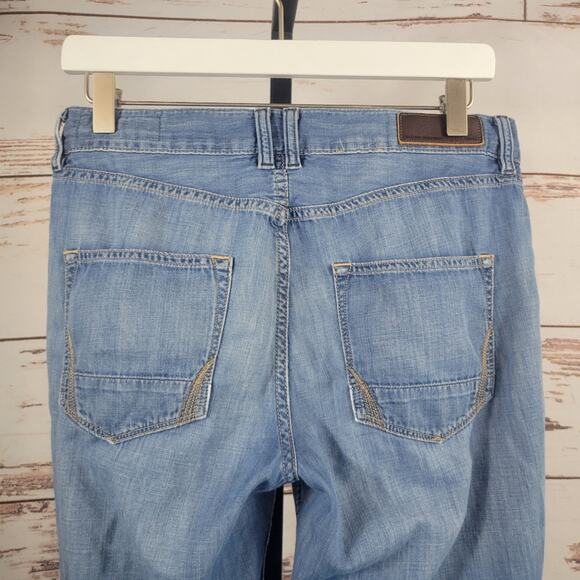 Allsaints Spitalfields Jack's Place Straight Leg Jeans Blue Size 27 - Picture 8 of 8